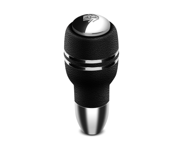 Momo Automatico Shift Knob - Black Leather, Chrome Insert – AM