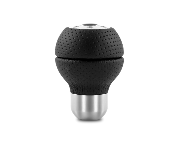 Momo Race Shift Knob - Black Airleather, Aluminum Insert – AM