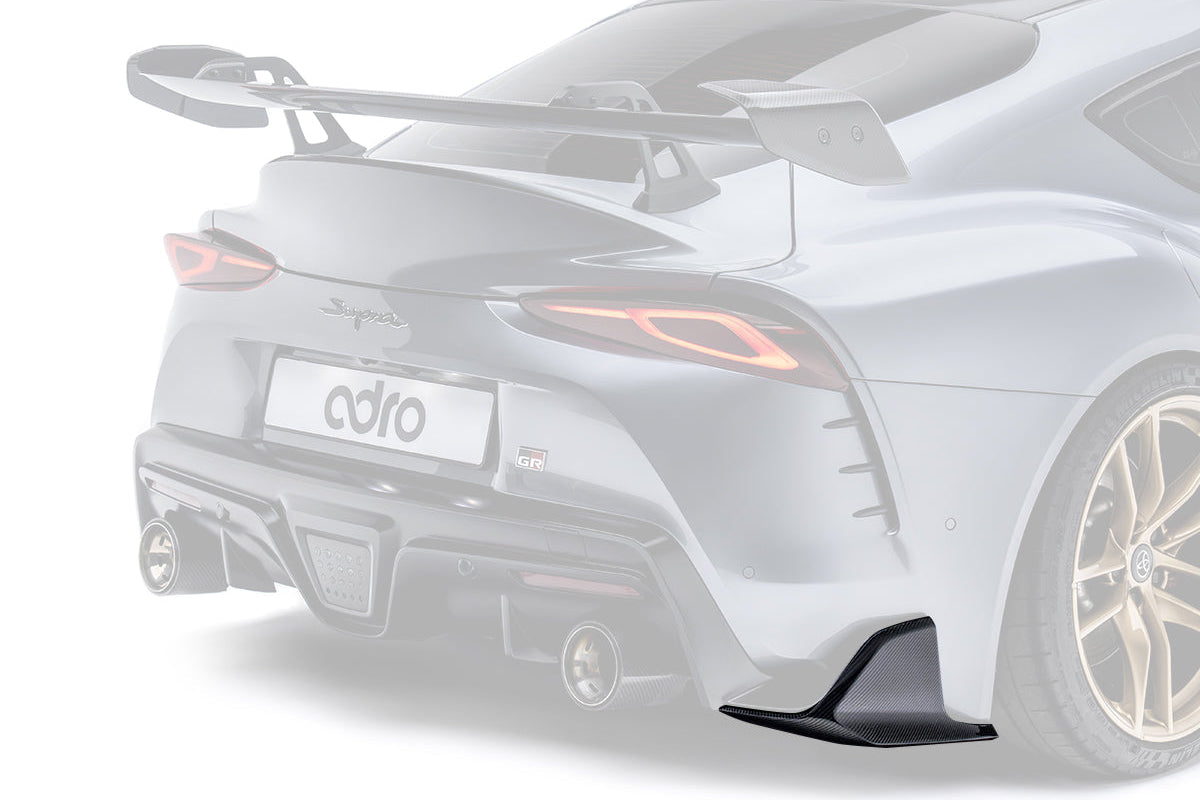 ADRO A90 Supra Carbon Rear Bumper Winglet Set