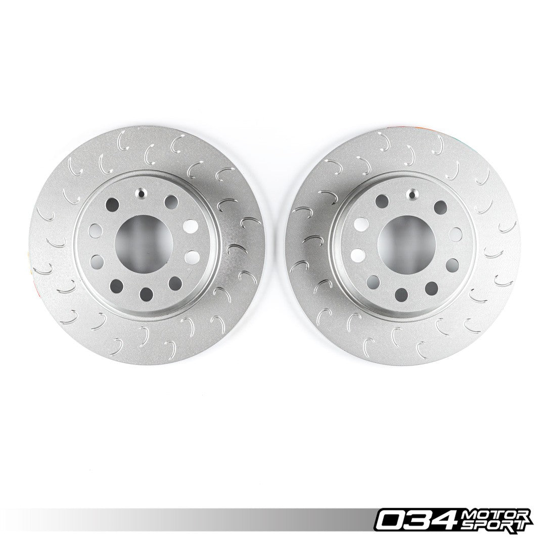 034 Motorsport 1-Piece Rear Brake Rotor Upgrade Kit, Volkswagen & Audi MQB/PQ35