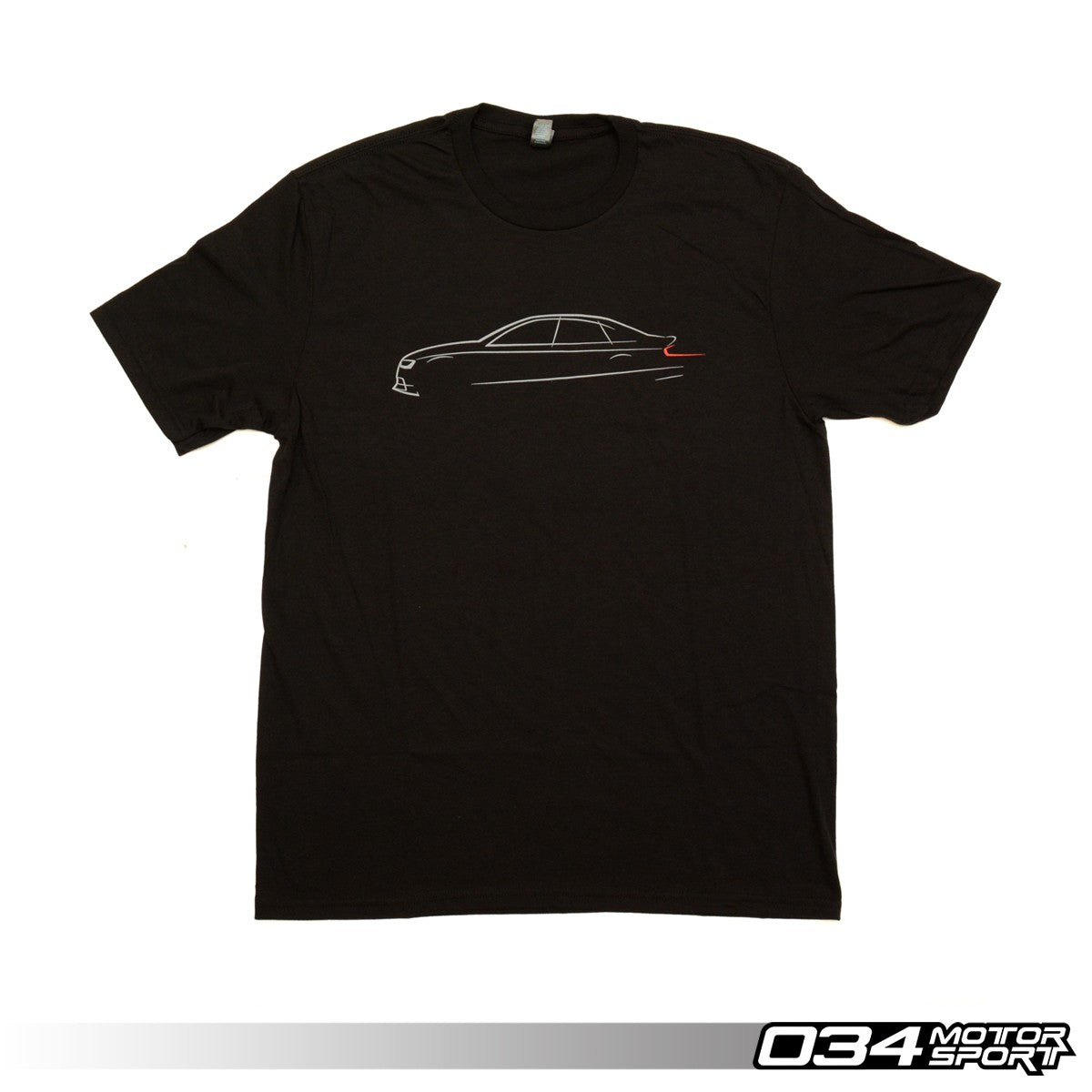 034 Motorsport T-Shirt, B8.5 Audi Sedan Line Art