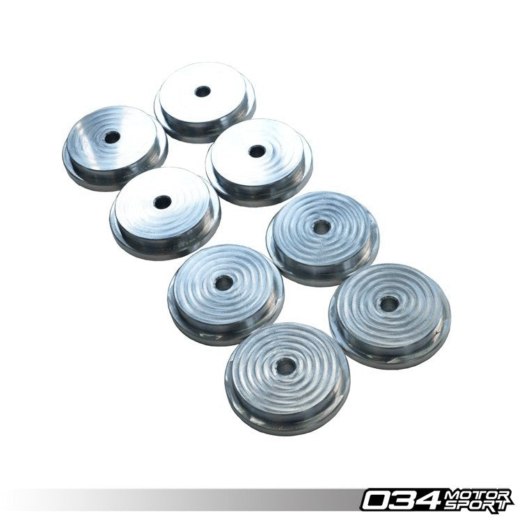 034 Motorsport Subframe Bushings, Rear, Billet Aluminum, B4/B5 Chassis Audi A4/S4/RS4 & RS2