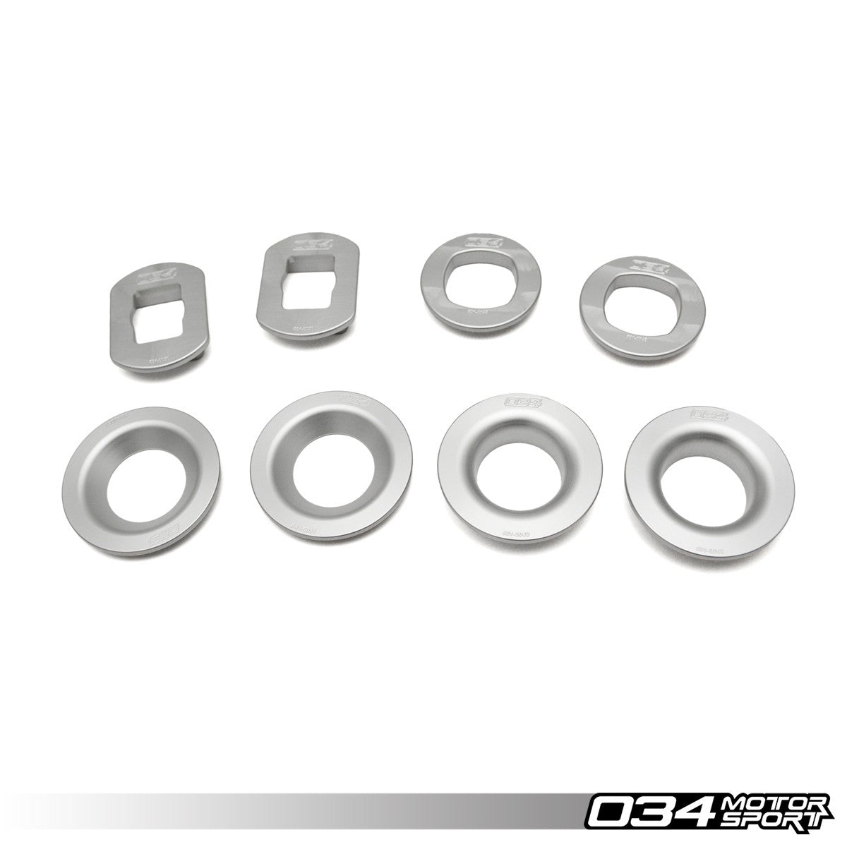 034 Motorsport Billet Aluminum Rear Subframe Mount Insert Kit, E9X BMW