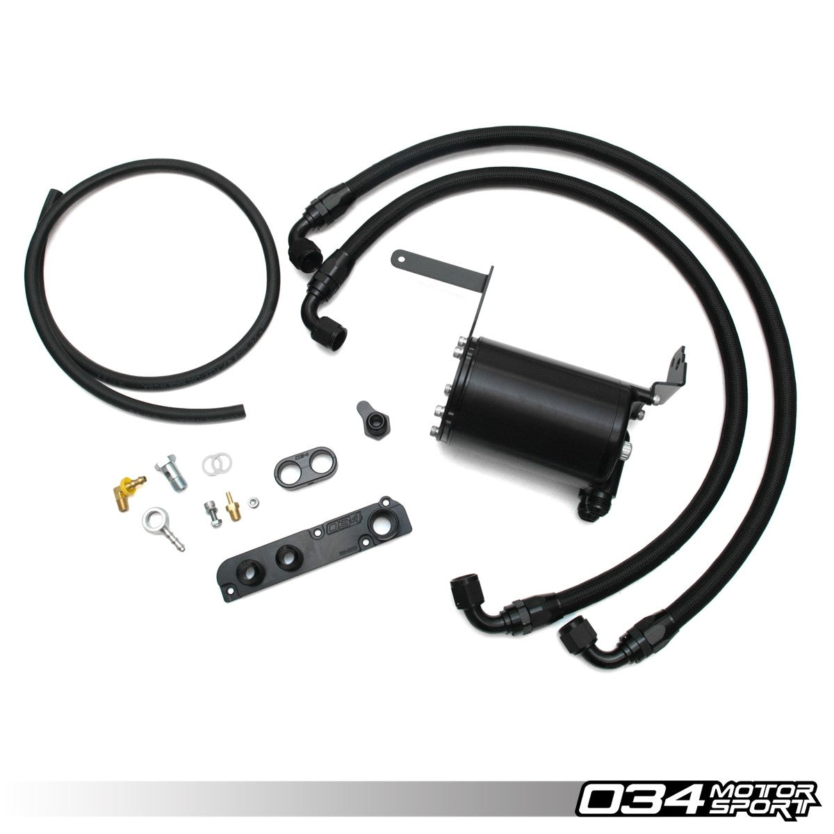 034 Motorsport Catch Can Kit, Billet, B7 Audi A4 EA113 2.0T FSI
