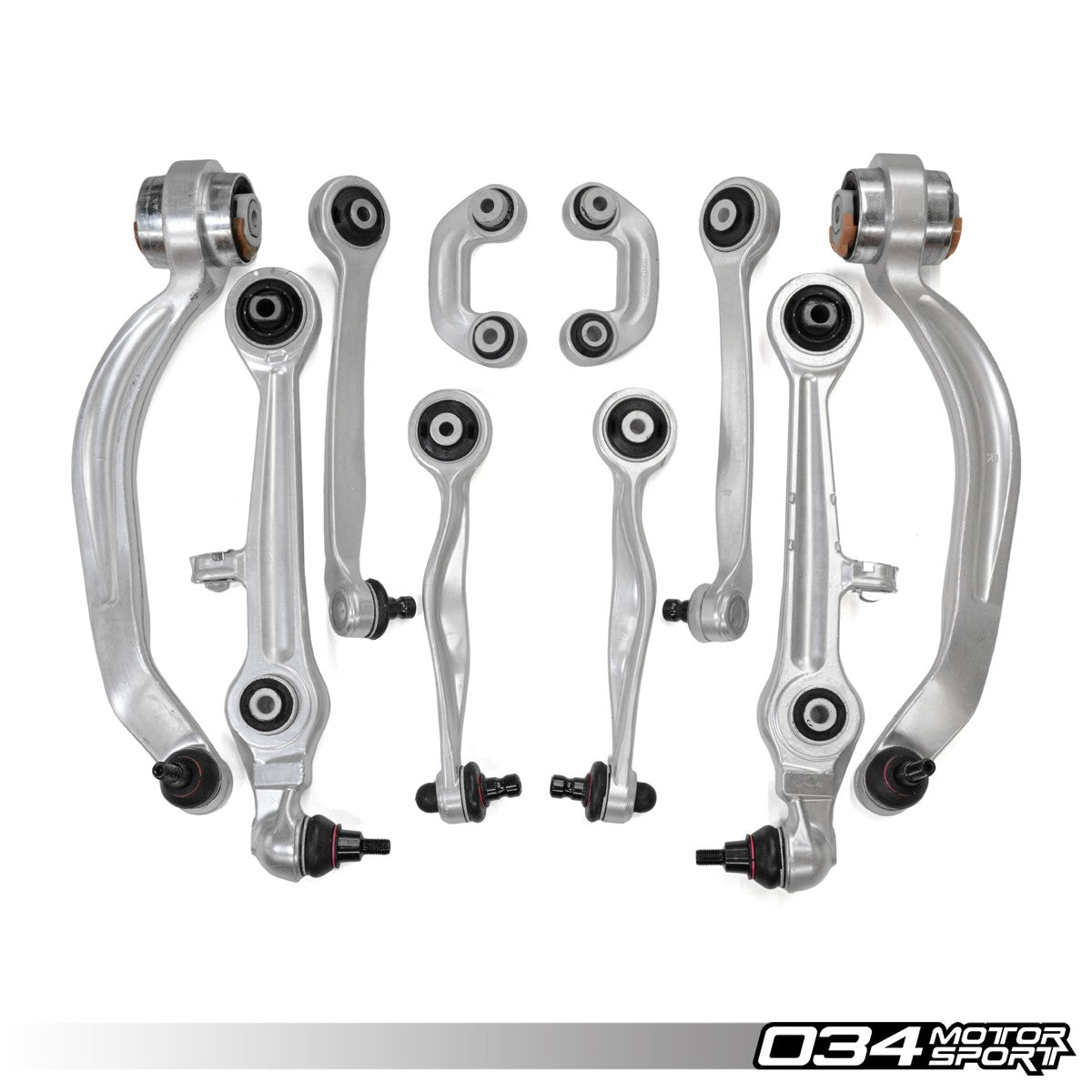 034 Motorsport Control Arm Kit, Density Line, B5/C5 Audi A4/S4 & A6, B5 Volkswagen Passat with Steel Uprights