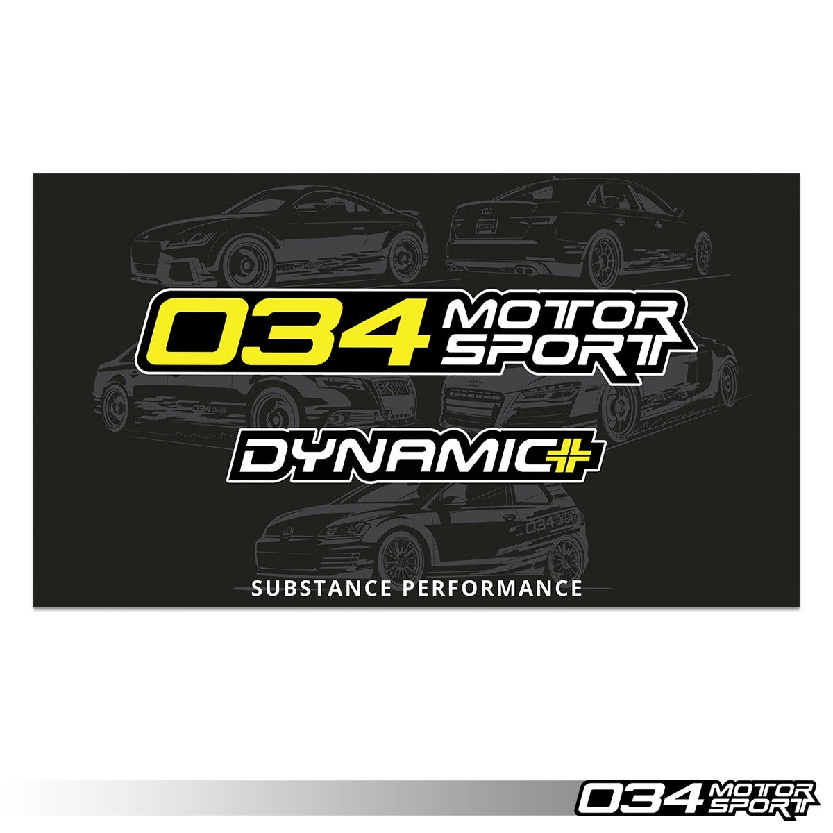 034 Motorsport Dynamic+ Wall Banner, 1.7' x 3'
