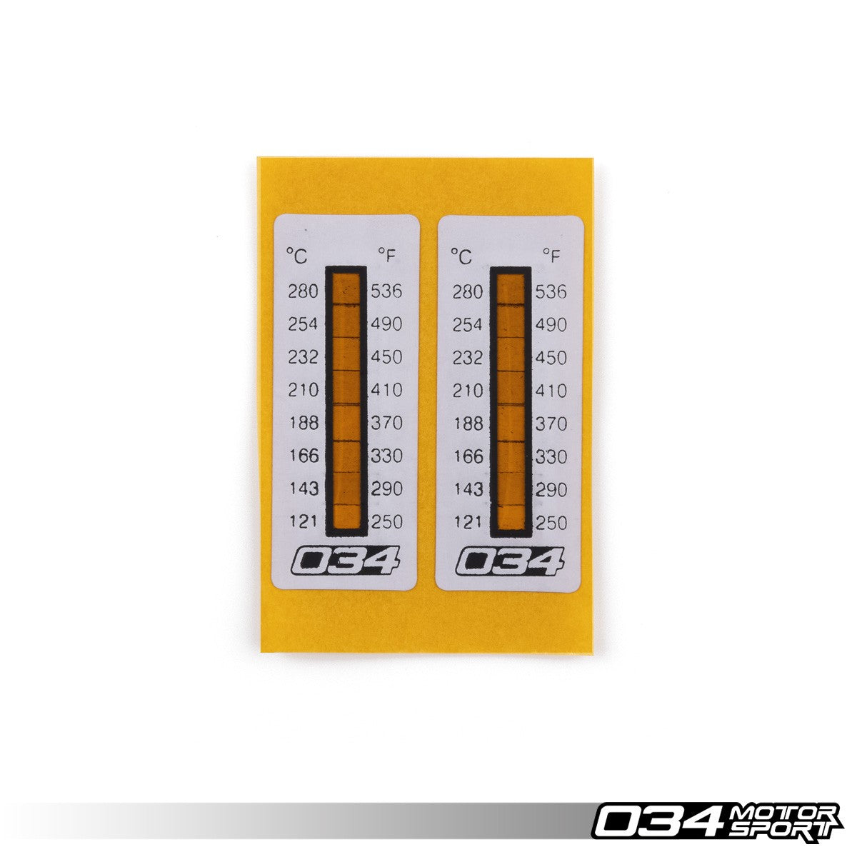 034 Motorsport Temperature Indicating Caliper Stickers