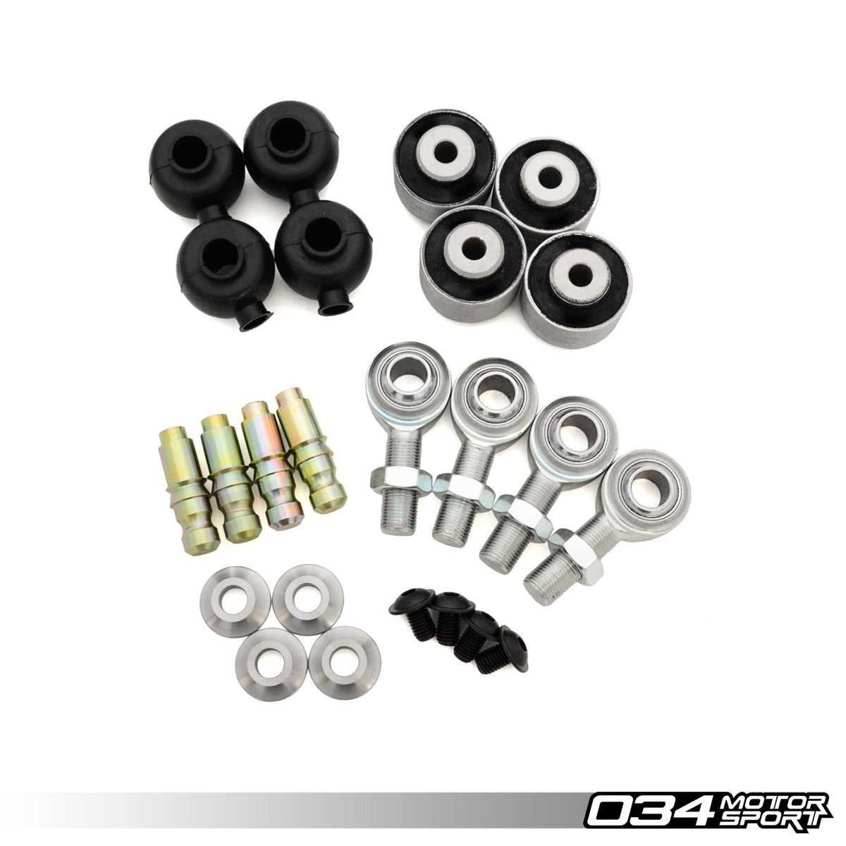 034 Motorsport Rebuild Kit, Density Line Adjustable Front Upper Control Arms for B8/B8.5 Audi A4/S4/RS4, A5/S5/RS5, Q5/SQ5, C7/C7.5 A6/S6/RS6, A7/S7/RS7, & 95B Porsche Macan