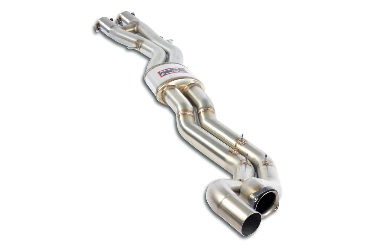 Supersprint BMW E46 M3 Center H-Pipe - Resonated Dual 2.5" with Slip-Fit
