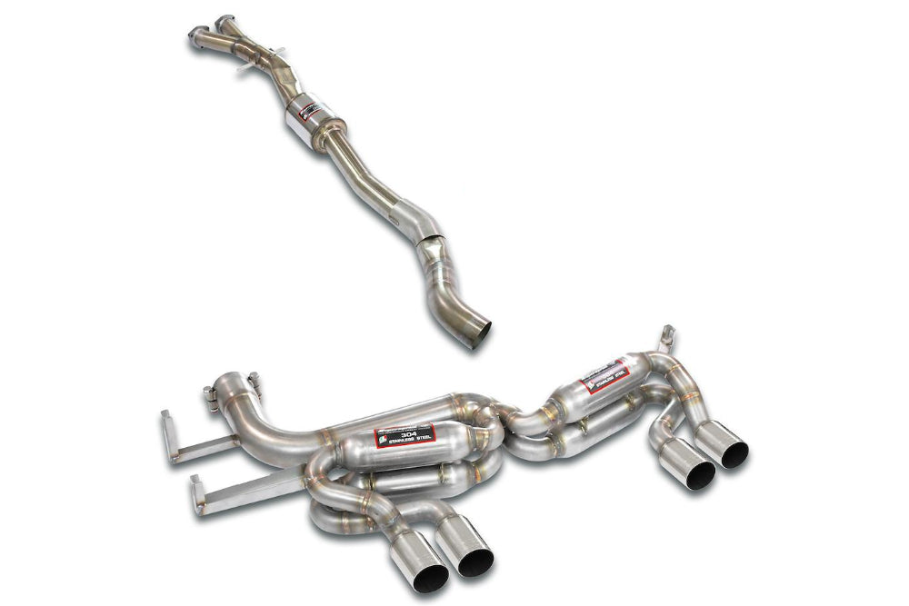 Supersprint BMW E46 M3 Stainless Quad Sonic Sound Package - 4x65mm