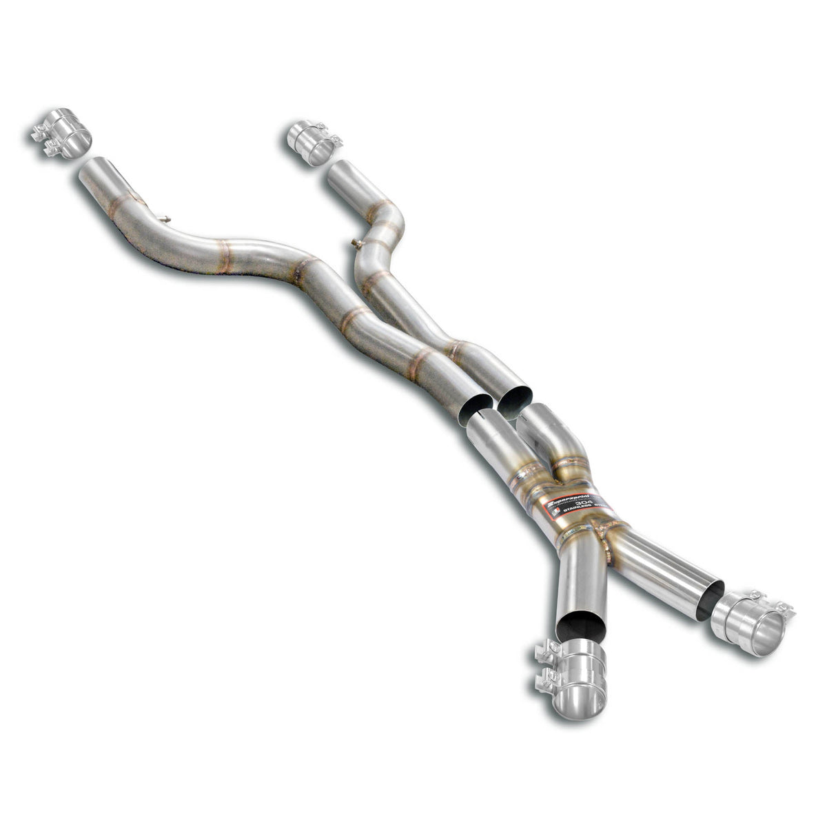 Supersprint BMW G8X M3 / M4 Twin Pipe Resonator Delete X-Pipe Package For OEM Muffler
