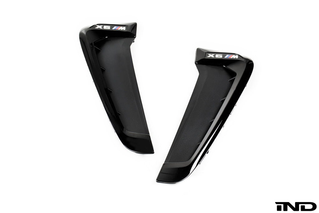BMW M Performance F86 X6M Side Grille Set - Gloss Black