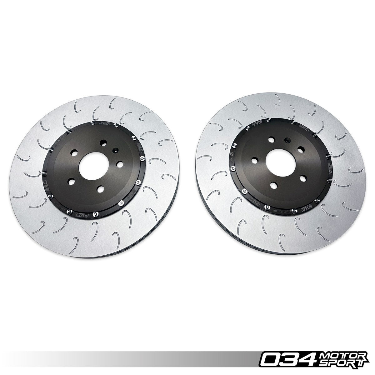 034 Motorsport 2-Piece Floating Front Brake Rotor Upgrade Kit for 8Y Audi RS3