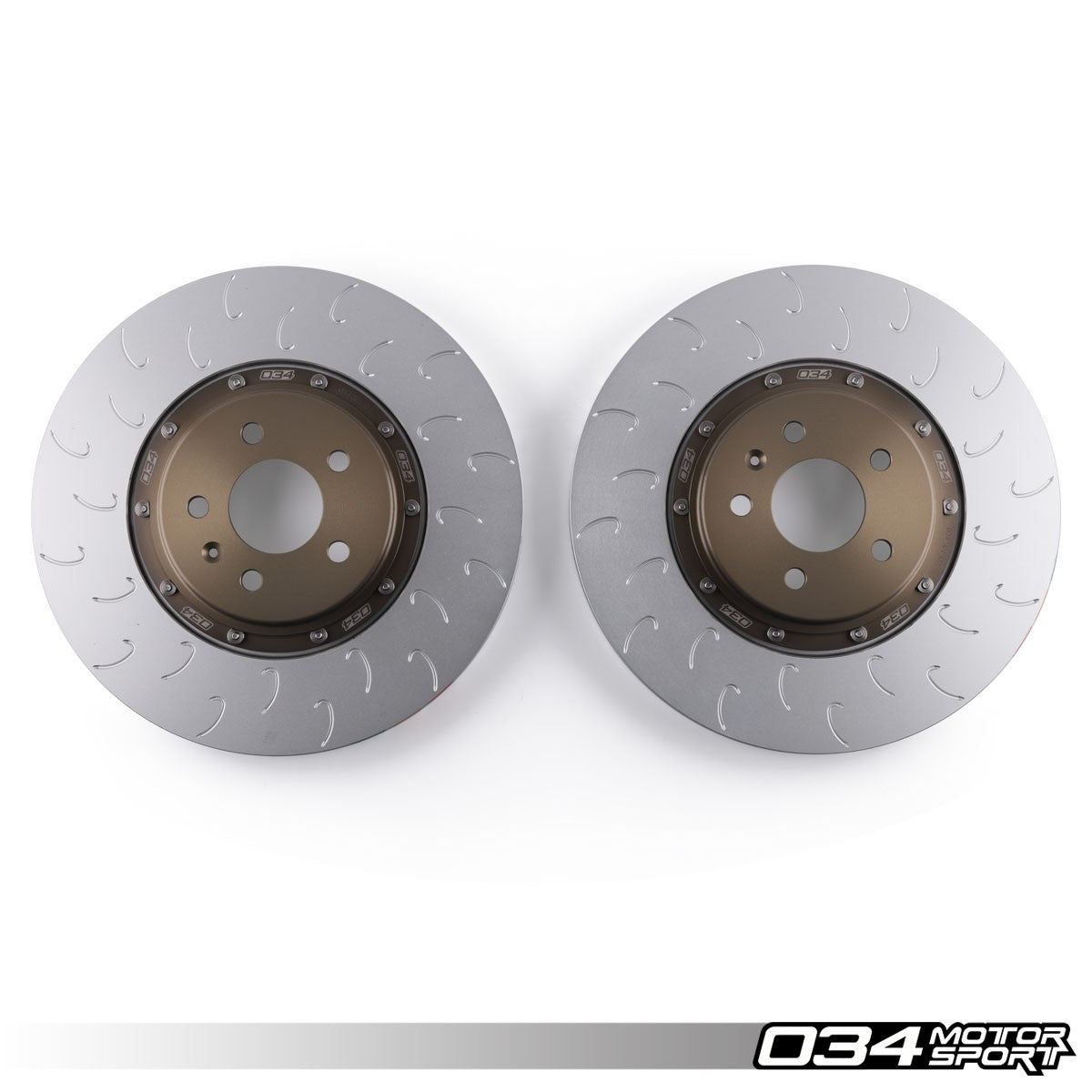 034 Motorsport 2-Piece Floating Front Brake Rotor Upgrade Kit for Audi B10 S5
