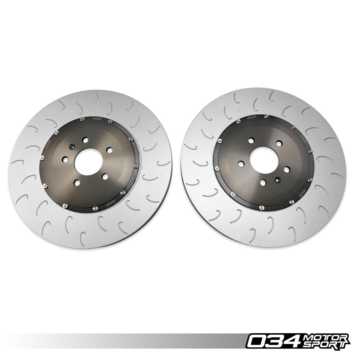034 Motorsport 2-Piece Floating Front Brake Rotor Upgrade Kit for Audi C7 S6/S7