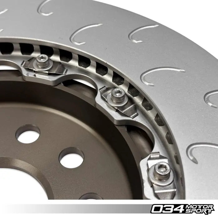 034 Motorsport 2-Piece Floating Rear Brake Rotor 310mm Upgrade for MQB ...