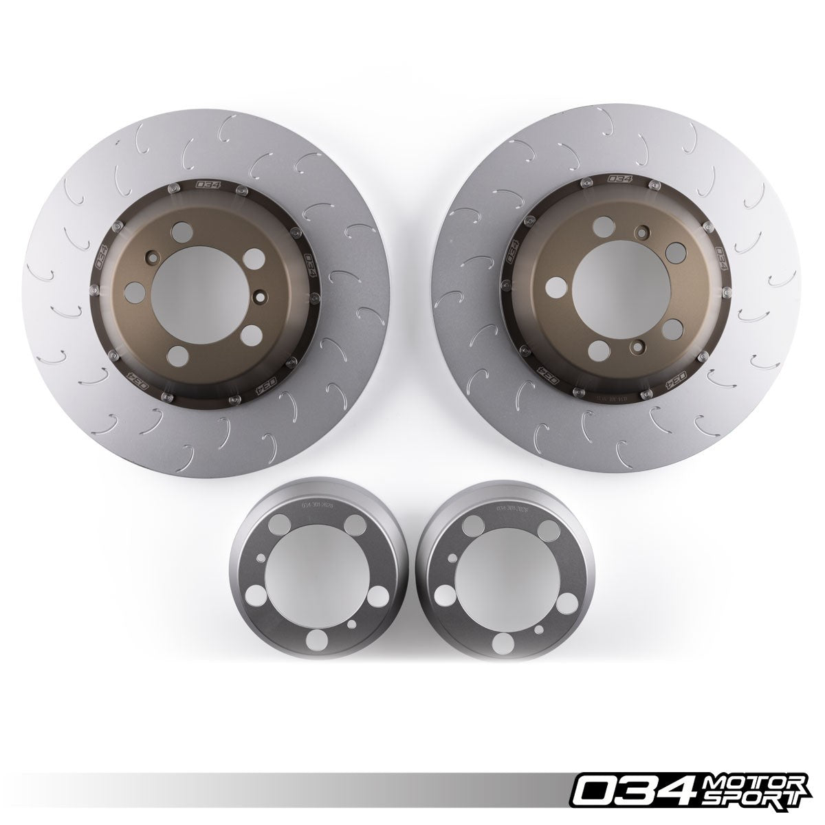 034 Motorsport 2-Piece Floating Rear Brake Rotor Upgrade for 991 Porsche GT3