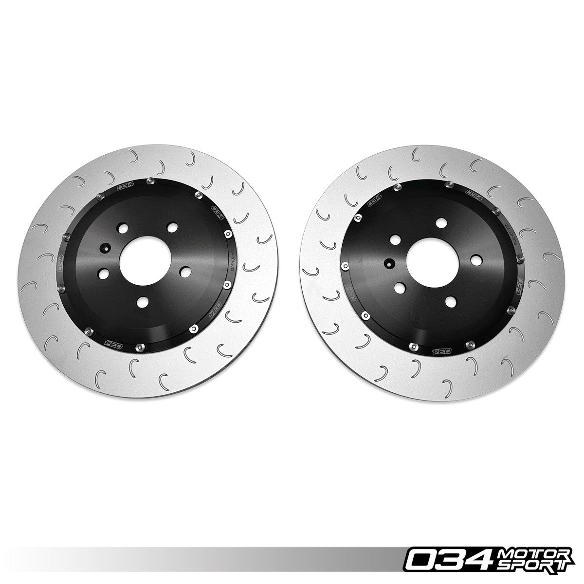 034 Motorsport 2-Piece Floating Rear Brake Rotor Upgrade Kit for Audi C7 S6/S7
