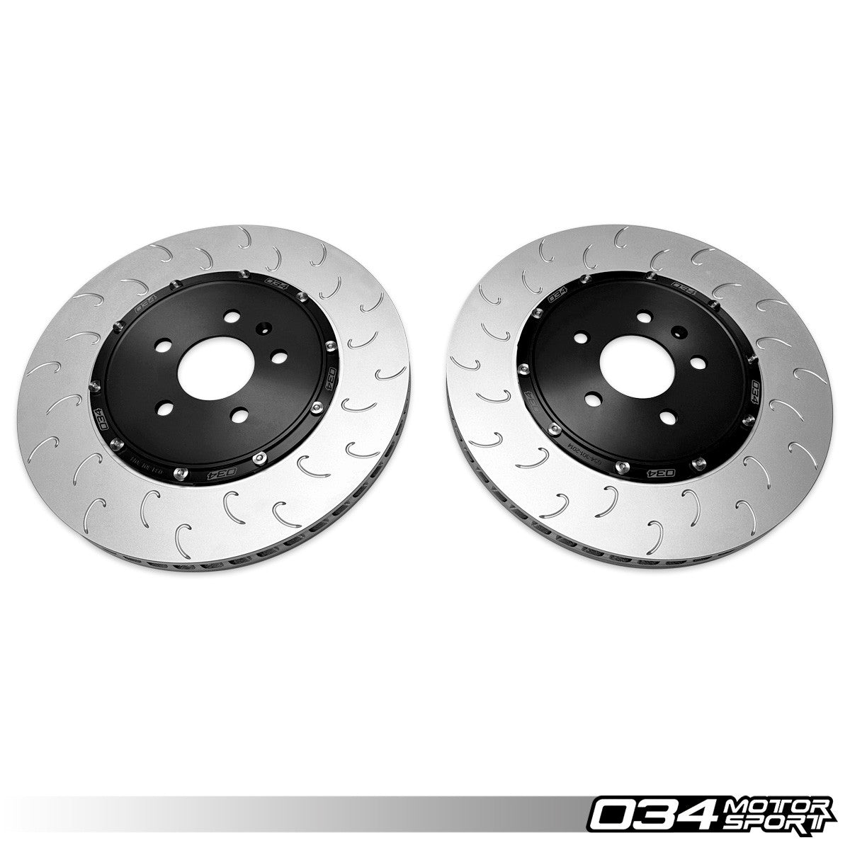 034 Motorsport 2-Piece Floating Rear Brake Rotor Upgrade Kit for Audi C8 S6/S7, D5 A8/S8, & 4M/4M.5 Q7/SQ7/Q8/SQ8