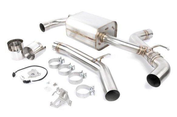 DINAN VALVED AXLE-BACK EXHAUST - 2021-2023 TOYOTA GR SUPRA 2.0 - Stainless Steel - Polished Tips - A90