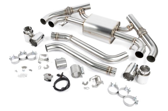 DINAN VALVED AXLE-BACK EXHAUST - 2022-2023 BMW M240I - Stainless Steel - Polished Tips - G42