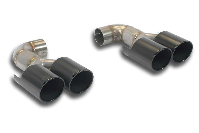 Supersprint BMW E71 X6M Exhaust Tip Set - 4x90mm Gun Metal Grey