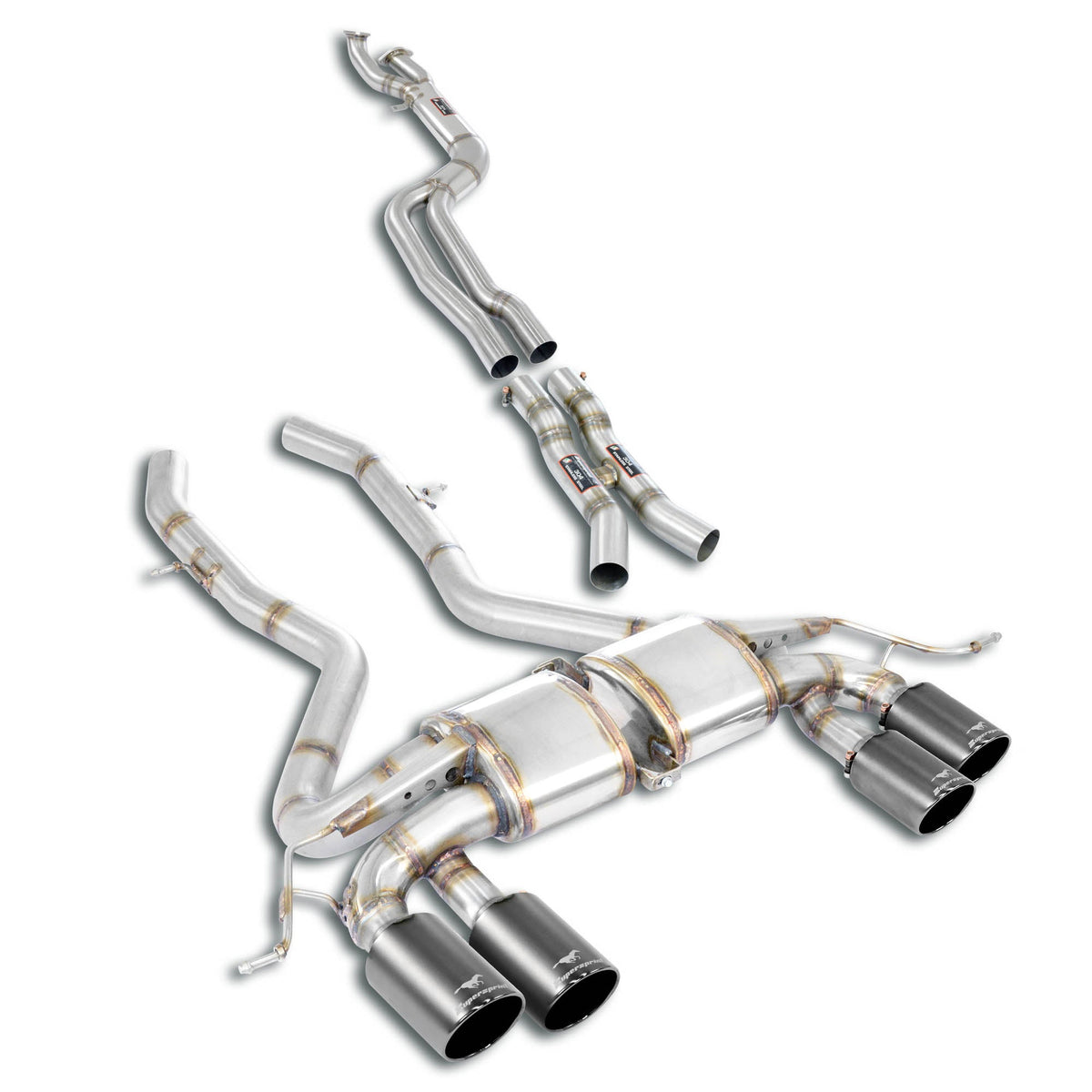Supersprint BMW G8X M3 / M4 J-Pipe Resonator Delete Package with Race Exhaust