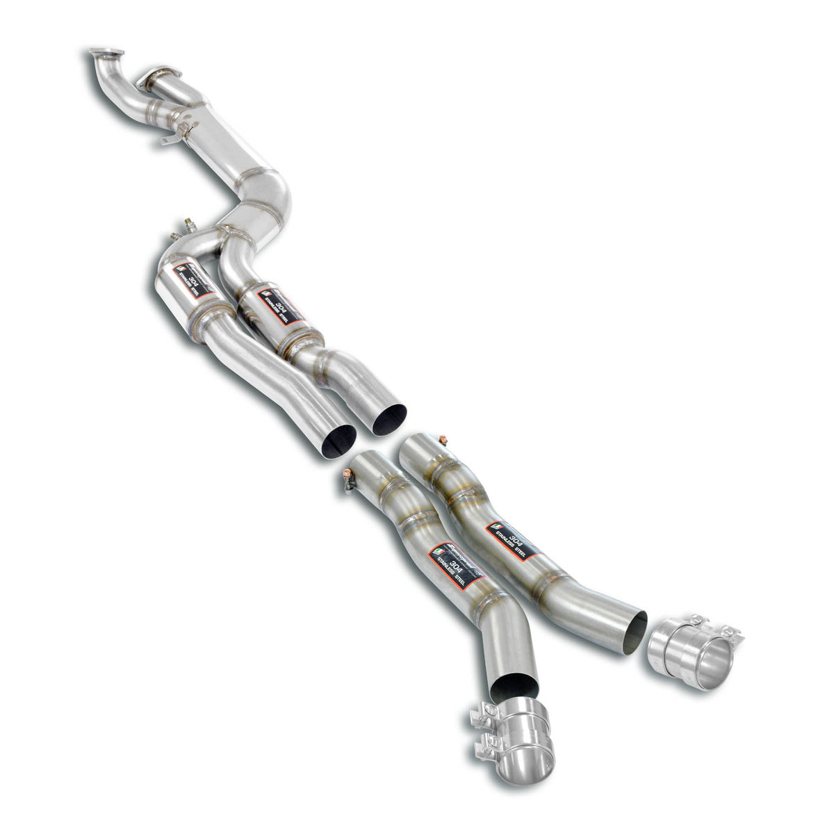 Supersprint BMW G87 M2 J-Pipe Resonated Touring Package For OEM Muffler