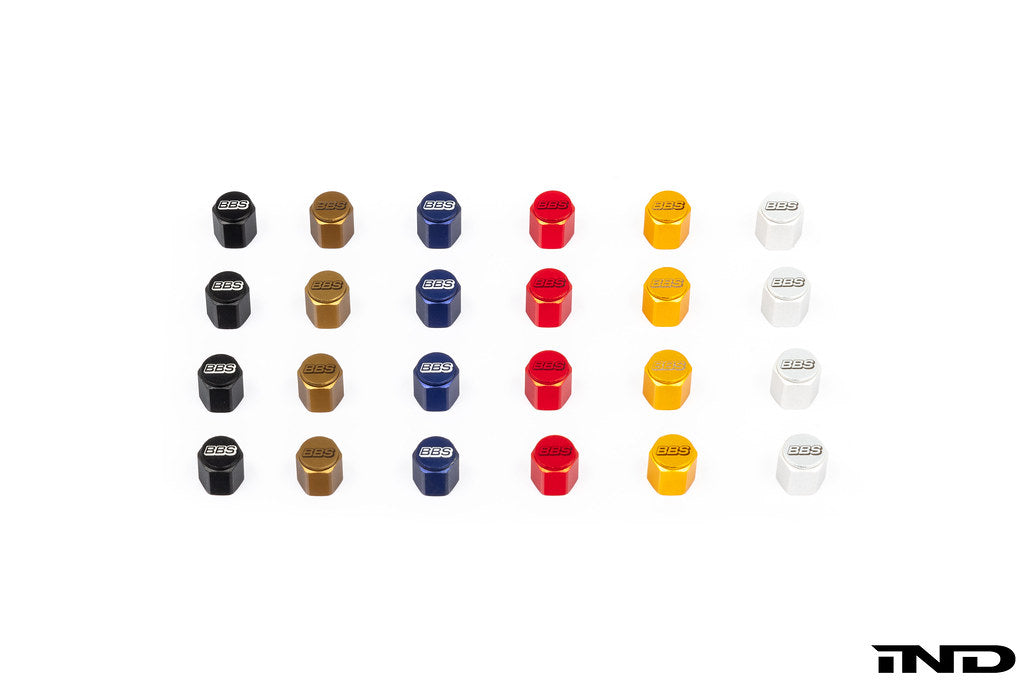 BBS Metal Wheel Valve Stem Cap Set