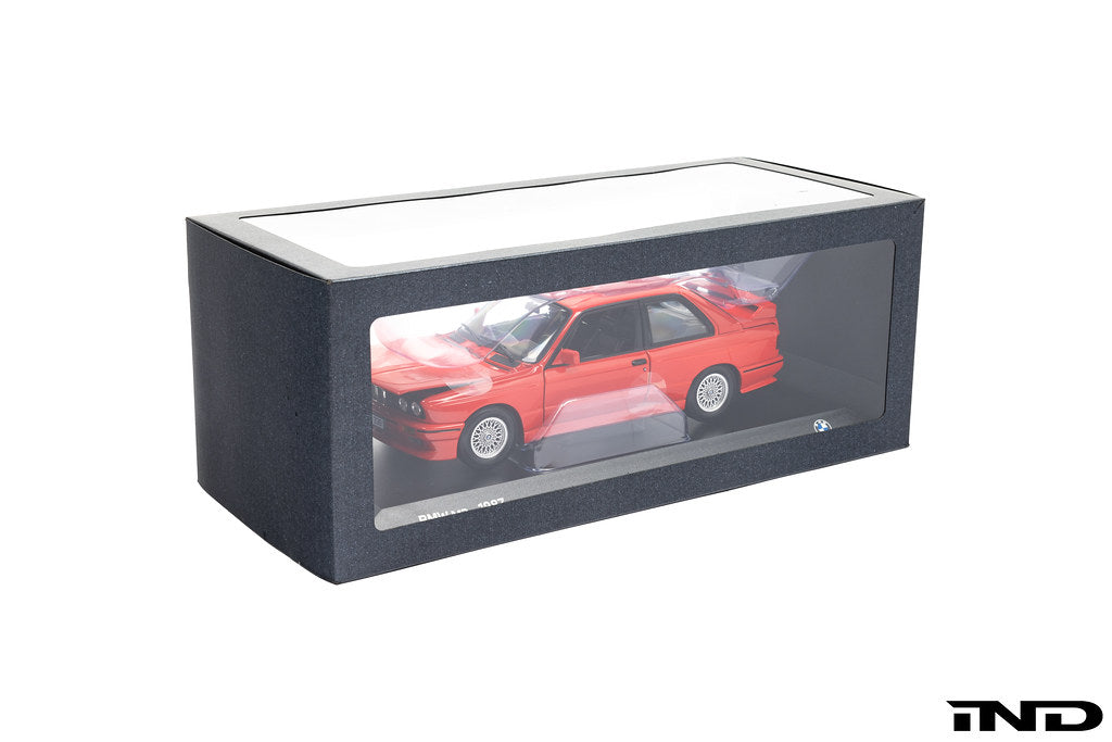 BMW E30 M3 Brilliantrot Die-cast Car - 1:18