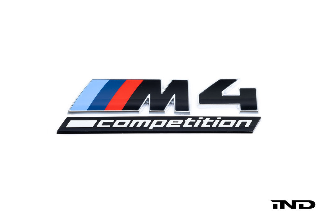 BMW G82 M4 LCI Competition Black Trunk Emblem