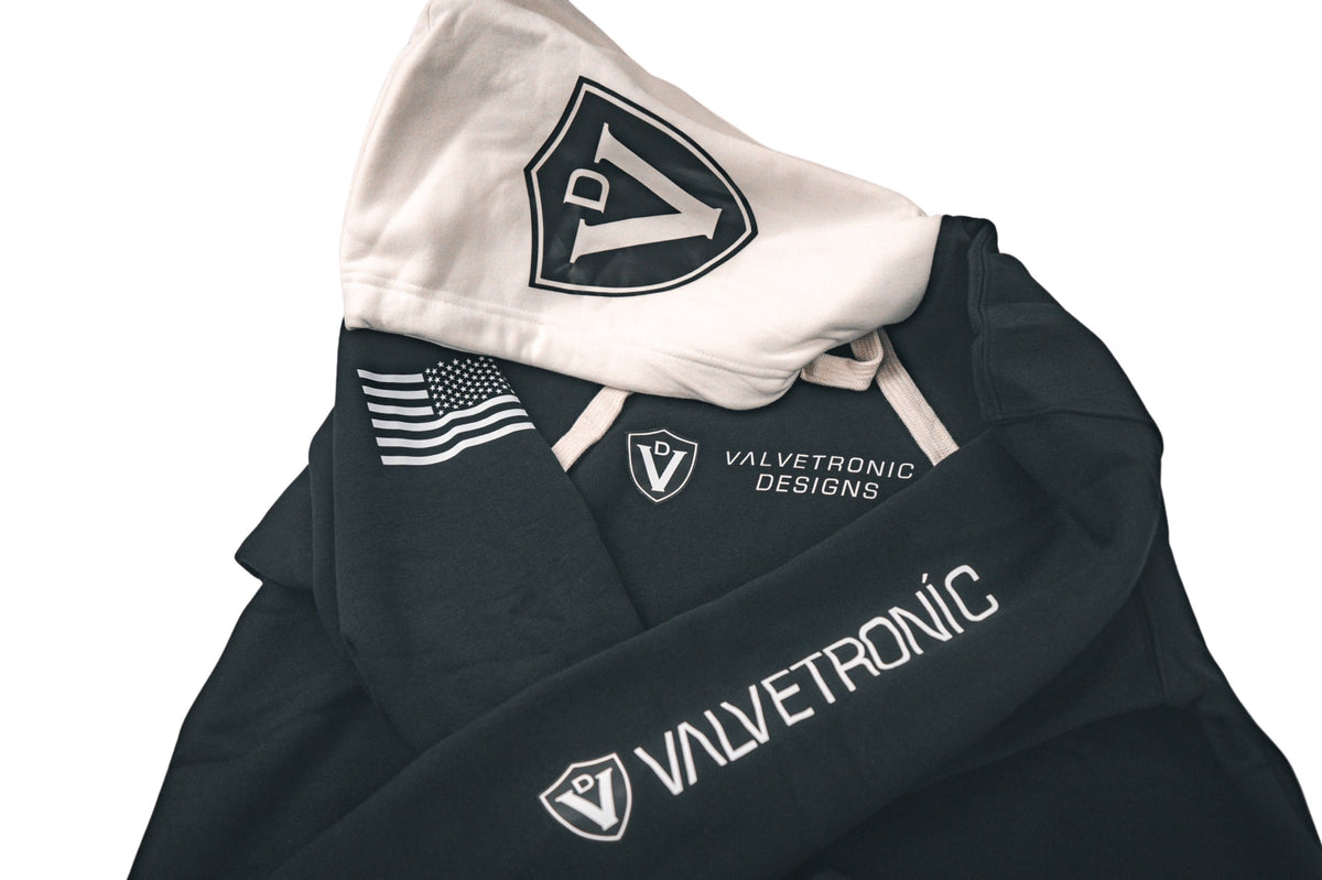 Valvetronic Designs - Black & White Hoodie