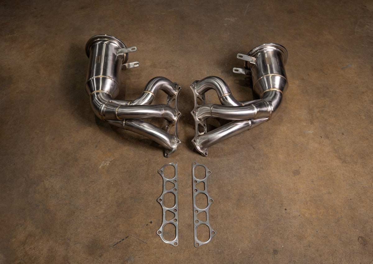 Valvetronic Designs - 400 Cell Catted Down Pipes For Porsche 992 GT3 / GT3 RS