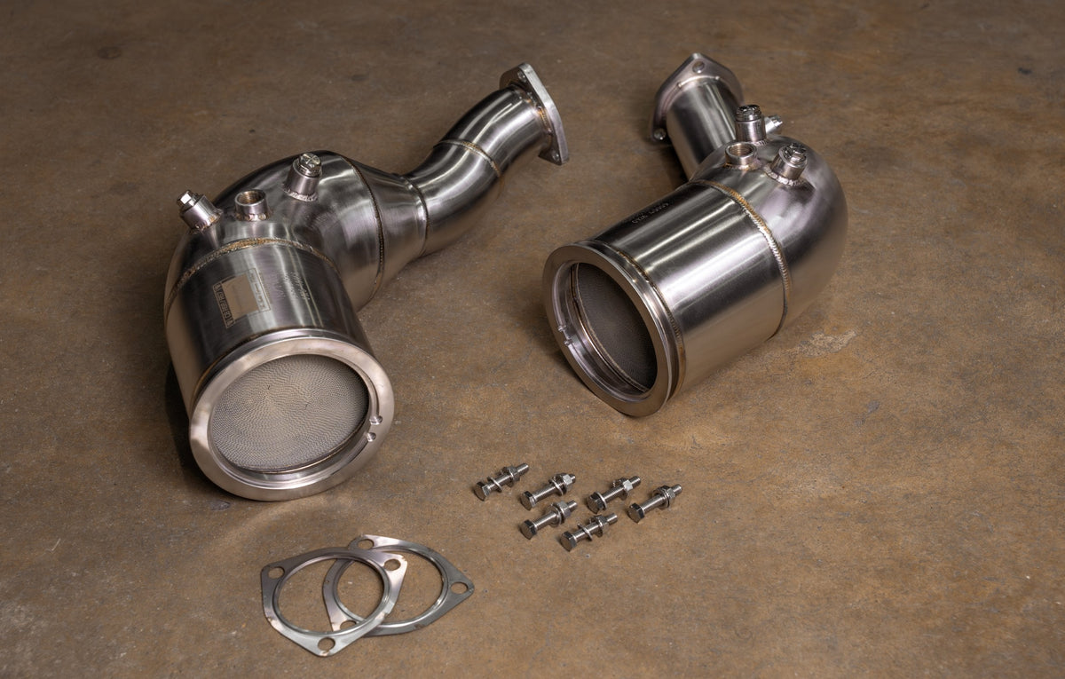 Valvetronic Designs - Audi C8 RS6 / RS7 400 Cell Catted Downpipes