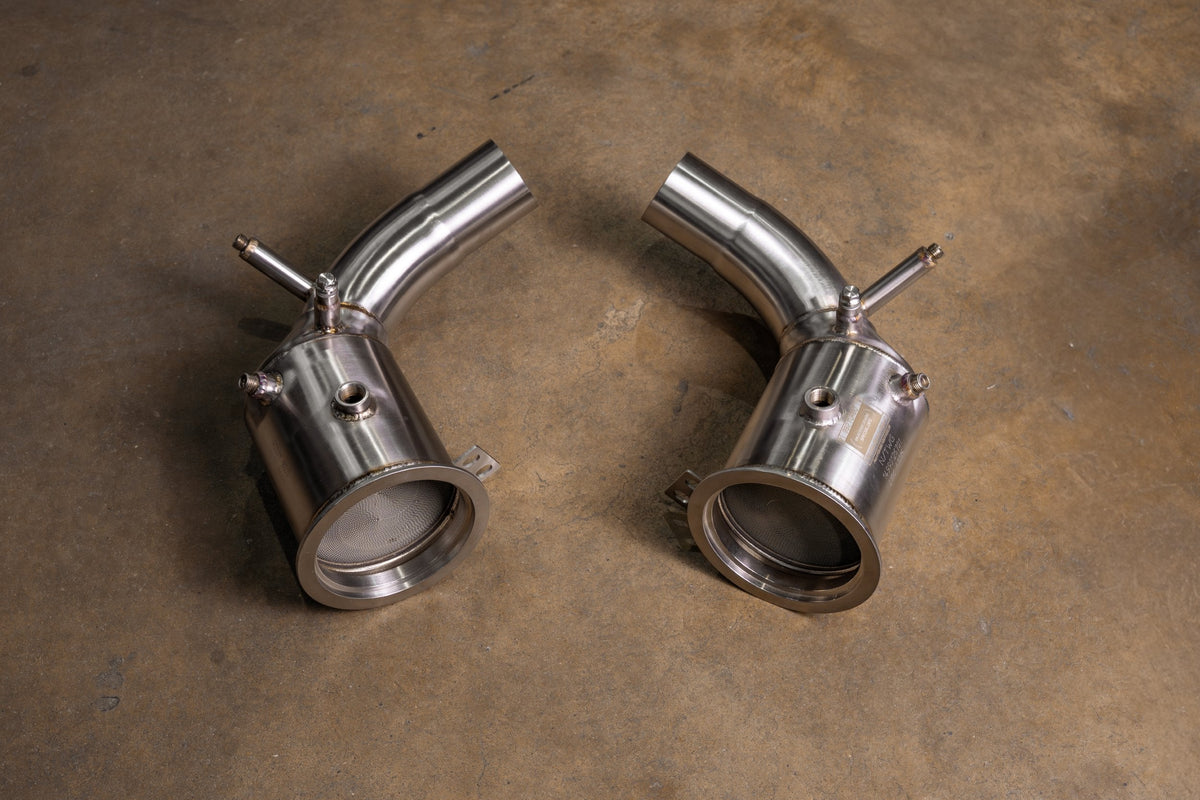 Valvetronic Designs - 400 Cell Catted Down Pipes For Porsche 992 Turbo / Turbo S