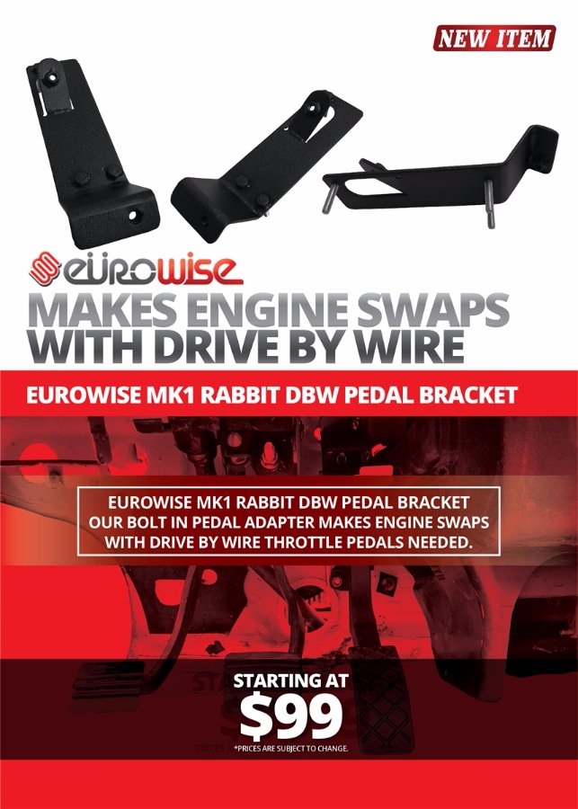 PEDAL BRACKET ADAPTER (DRIVE BY WIRE) - MK1
