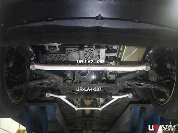 Ultra Racing - 4pt Front Lower Brace - 2002-2006 MINI Cooper (R50) / 2002-2006 MINI Cooper S (R53) - UR-LA4-307