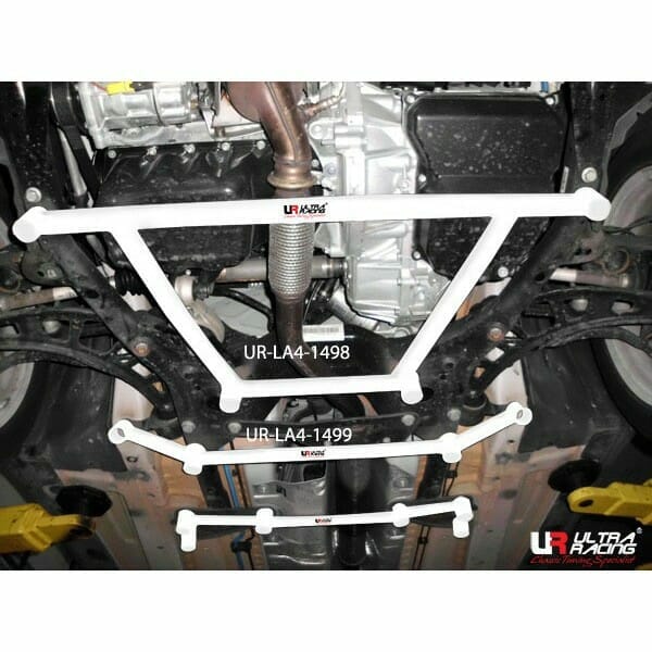 Ultra Racing - 4pt Front Lower Brace - MINI COUNTRYMAN (R60) 2010-2016 - UR-LA4-1498