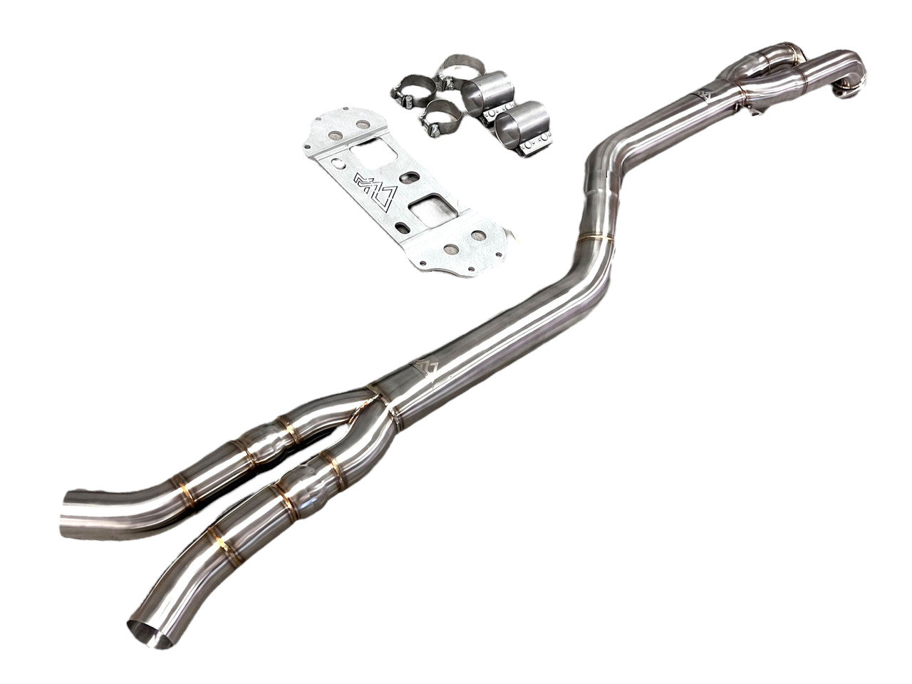 MAD BMW G87 M2 S58 Non-Resonated Single Midpipe (Brace Included