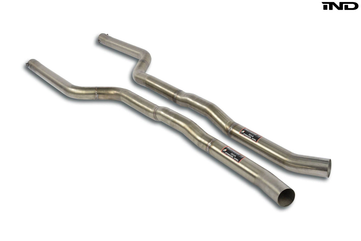 Supersprint BMW F90 M5 Stainless Front Center Pipe Set - Non-Resonated