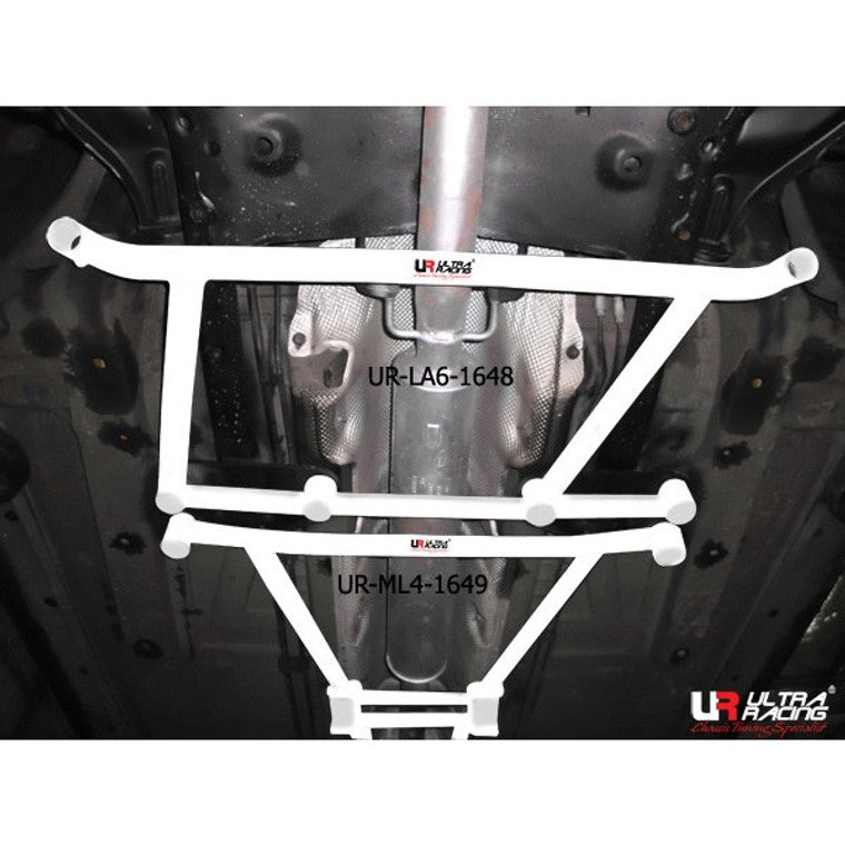 Ultra Racing - 6pt Front Lower Brace - MINI CLUBMAN (R55) 2008-2014 - UR-LA6-1648