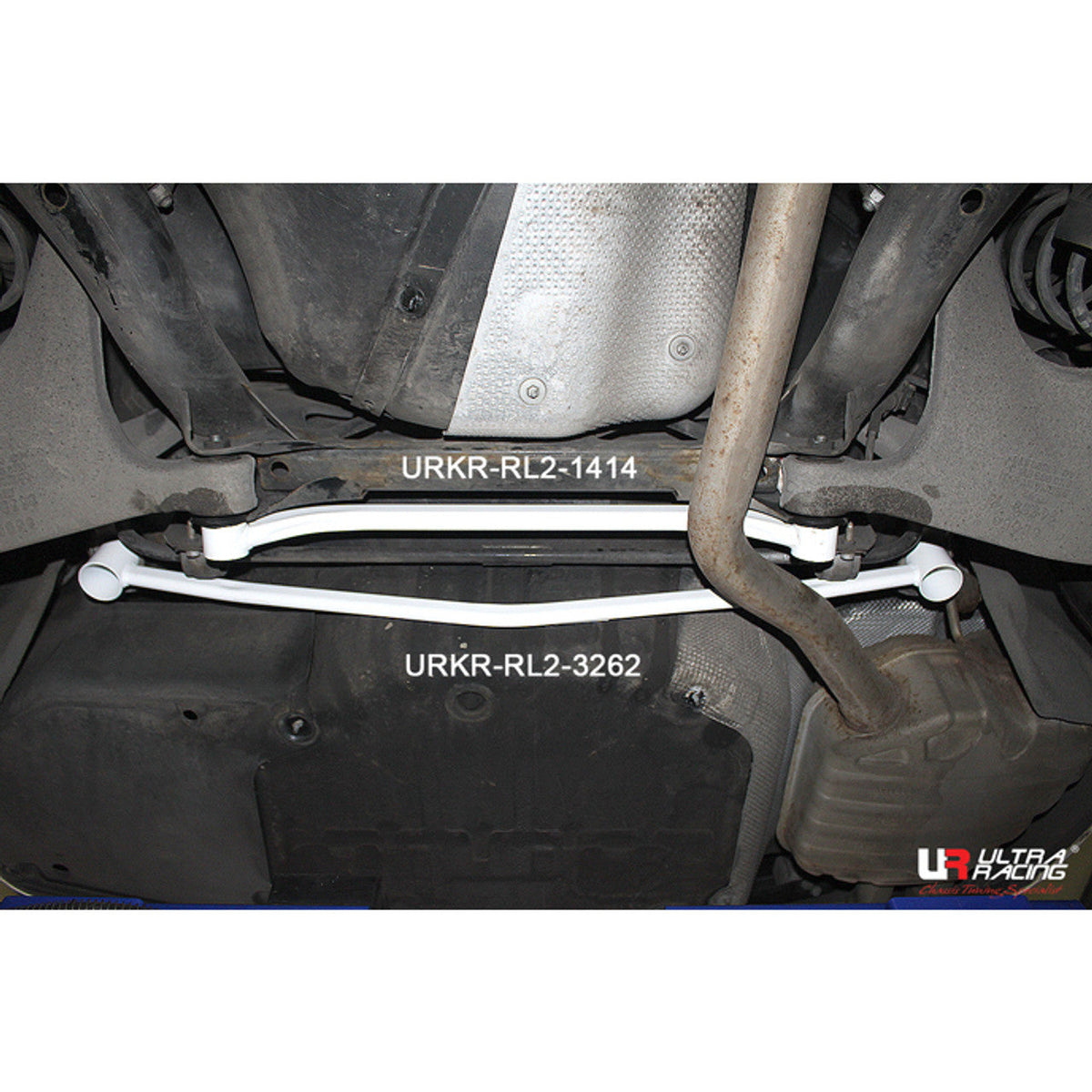 Ultra Racing - 2pt Rear Lower Brace - Audi A4 / S4 - UR-RL2-3262