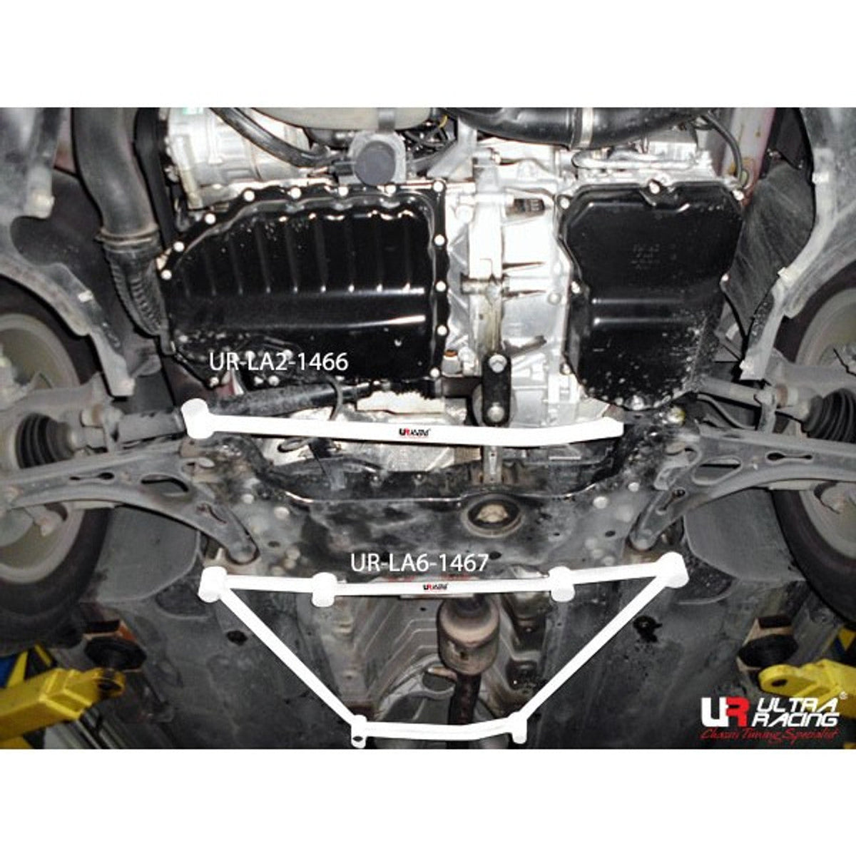 Ultra Racing - 6pt Front Lower Brace - 2012-2018 Audi Q3 (8U) / 2009-2016 Volkswagen Tiguan (5N) - UR-LA6-1467