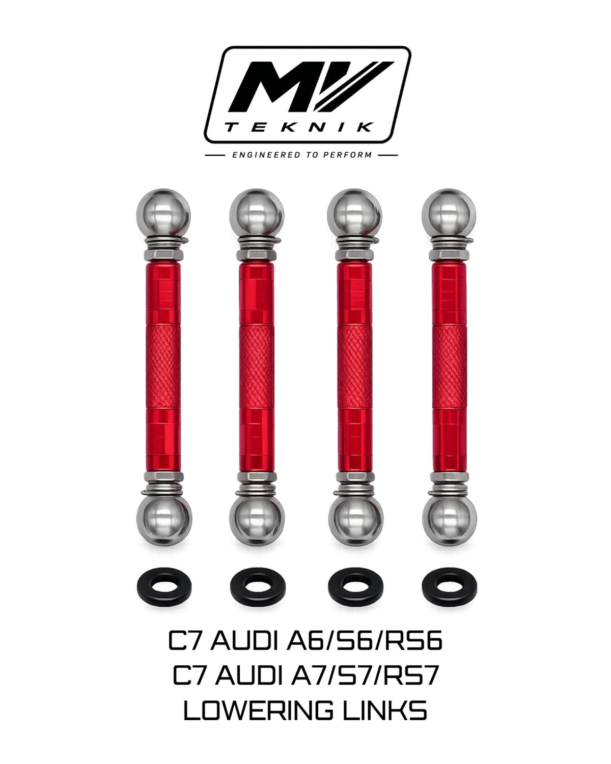 MV TEKNIK Adjustable Lowering Links | Audi C7 A6 S6 RS6 A7 S7 RS7 D4 A8 S8