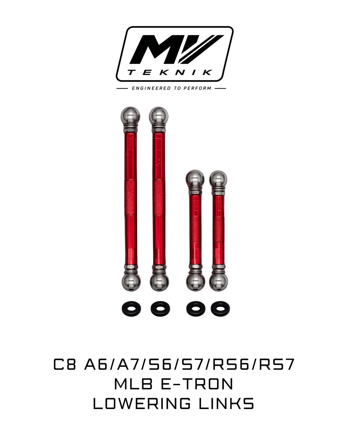 MV TEKNIK Adjustable Lowering Links | Audi C8 A6 A7 S6 S7 RS6 RS7 (MLB Evo)