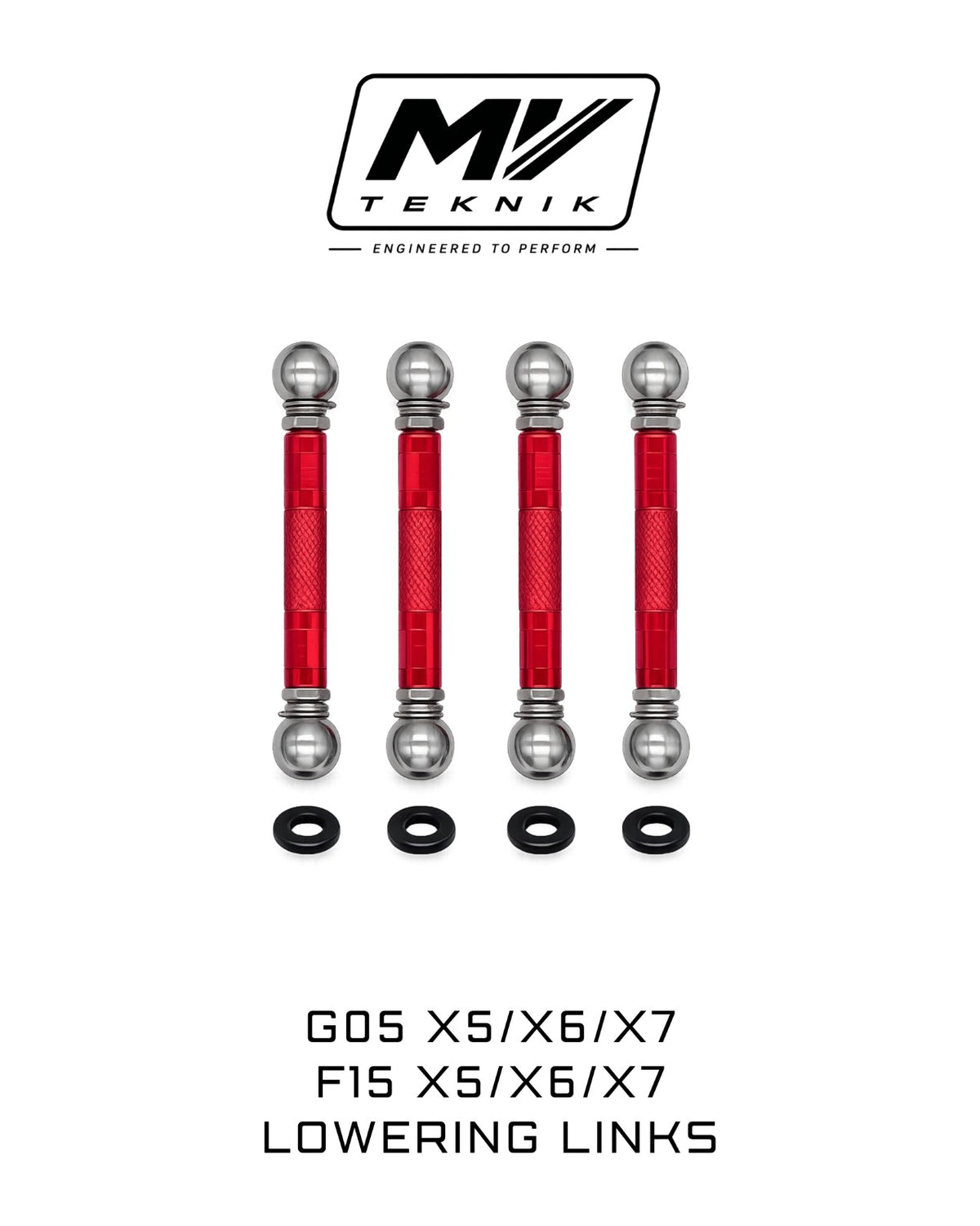 MV TEKNIK Adjustable Lowering Links | BMW G05 X5 G06 X6 G07 X7 F15 F16 F85 F86