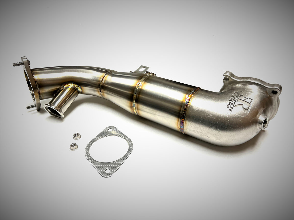 Evolution Racewerks - Competition Series 4" Catless Downpipe for the 2.0L Giulia / Stelvio