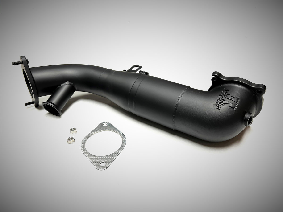 Evolution Racewerks - Sports Series 4" Metallic High Flow Downpipe for the 2.0L Giulia / Stelvio