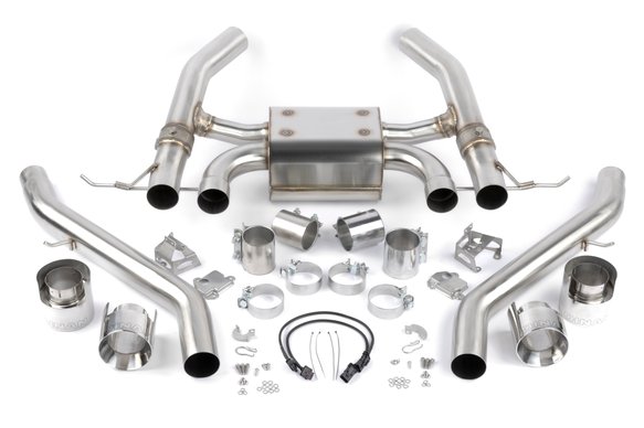 DINAN VALVED AXLE-BACK EXHAUST - 2021-2024 BMW M3/M4 Stainless Steel - Polished Tips - G80/G82/G83