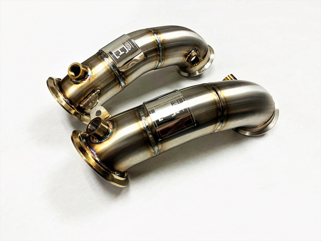 Evolution Racewerks Competition Series Catless Primary Downpipe S63M Engine 2017+ F90 M5 & 2018+ F92/F93 M8